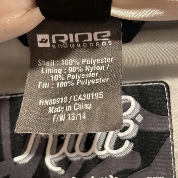 Ride snowboard coat